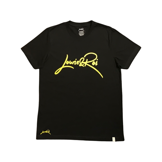 Black T-Shirt w/ Yellow Logo